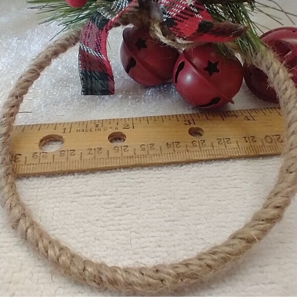 Holiday Time Wreath with Red Bells Christmas Ornament - Picture 7 of 10